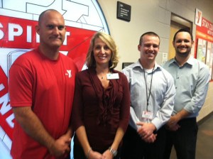 The leadership team at the Greater Palm Harbor Branch YMCA consists of, from left, Kevin Sugar, maintenance director, Randy Nilsson, executive director, Curtis Campogni, program director and James Macchiarola, operations director.